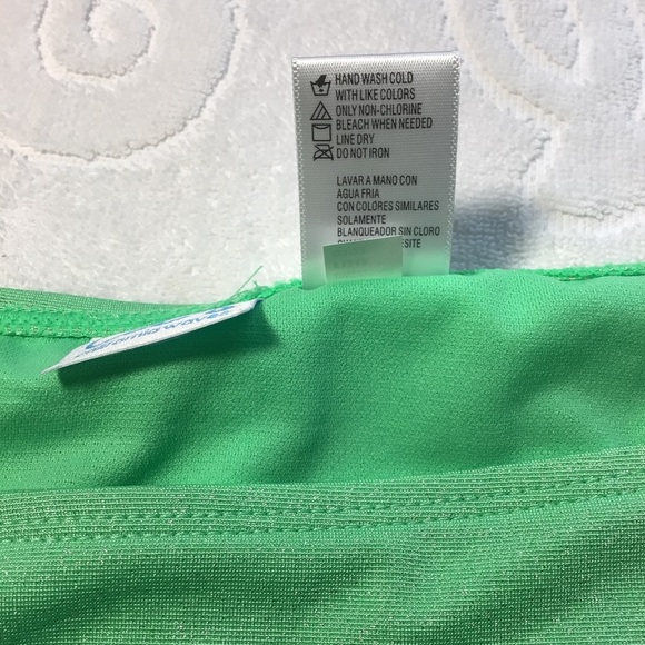 California Waves Shimmering Green Bikini Bottom - Size Large - Picture 3 of 5